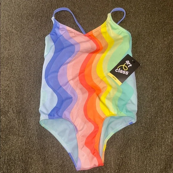 Art Class Multicolor Wave Swimsuit (Worn Twice) - Picture 1 of 5